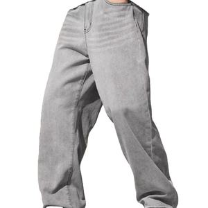 Jeans holgados de mezclilla de alta calidad de estilo audaz para hombres Jeans de mezclilla personalizados para hombres Cómodos para el uso diario - Product Image 5