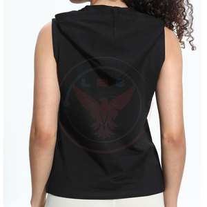 Hoodies sans manches pour femmes, design personnalisé, usage extérieur, couleur unie, confortables - Product Image 3
