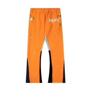 Custom Splatter Printing Stacked Sweatpants for Women Streetwear Fashion Joggers Skinny Pant With Drawstring Women Flare Pants - Product Image 3