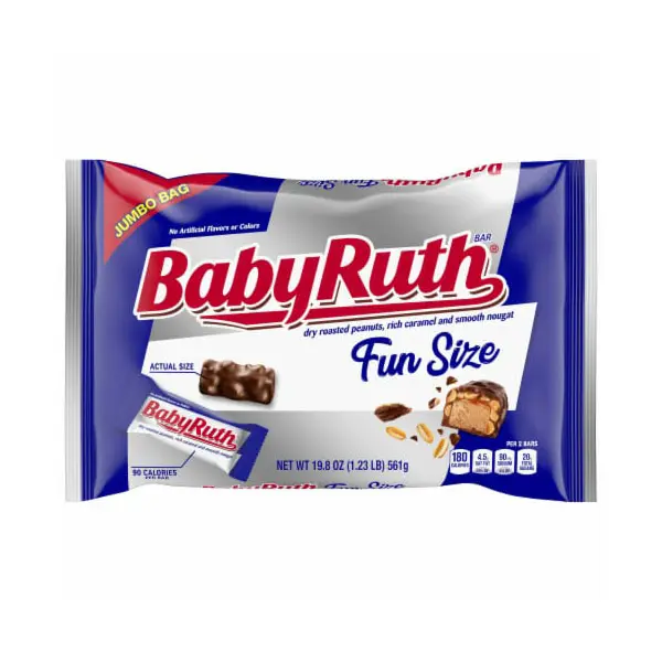 Barrette di cioccolato al latte Baby Ruth Nestle-barretta da 2.1 once (confezione da 24)