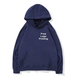 Precio de Hip Hop de fábrica, venta al por mayor, etiqueta privada personalizada de Color sólido para marca de calidad, jersey de lana de algodón, Sudadera con capucha de bolsillo de canguro - Product Image 6