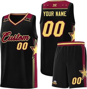 Custom Breathable Basketball Uniform Personalized Printed Team and Number Top Set and <b>Shorts</b> for <b>Men</b> 100% Polyester - Product Image 3