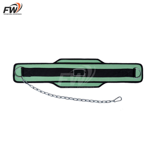 Ceinture de musculation en nylon personnalisée avec chaîne en acier pour dips et tractions - Product Image 5