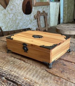 Cadeaux islamiques Mosquée du croissant Sadaquah Box Ramadan Tirelire en bois Eid Mubarak avec comptoir - Product Image 3