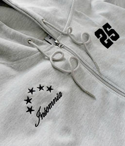 Unisex BOXY Hoodie with Zip Customized OEM ODM Embroidery & Print Men's <b>Sweatshirt</b> Made in VIETNAM - Product Image 5