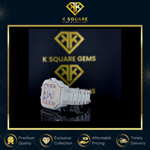 Montre à quartz en diamant de luxe à mouvement automatique analogique VVS de nouvelle conception, prix de gros de la plus haute qualité, bracelet en acier inoxydable - Product Image 5