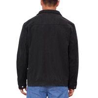 Blouson de moto épais pour homme avec fermeture éclair et col montant, grande taille, décontracté élégant, respirant, en toile, coupe-vent, vêtement d'extérieur d'hiver