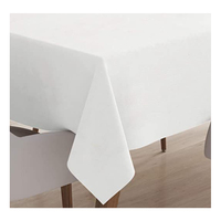 Nappe ronde blanche lin 100% coton couverture Premium marque tissu lavable élégance mariages Banquet moderne et élégant