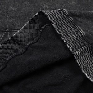 Men's 2024 <b>Black</b> Acid Wash Hoodie Regular Fit High Quality Custom Made <b>Sweatshirts</b> Cotton Hoodie Fully Customizable - Product Image 6