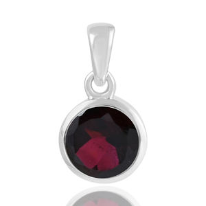 Colgante de piedras preciosas de amatista de Plata de Ley 925 chapado en oro clásico Simple de moda con ajuste de bisel para accesorio de regalo - Product Image 2