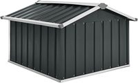 Abri de jardin métallique pour tondeuse robotisée d'extérieur avec toit, abri de stationnement anti-pluie 97X92X63cm