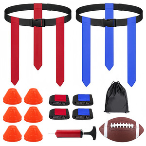 Drapeaux promotionnels d'équipes de football, drapeaux et ceintures de football personnalisables en couleur pour adultes et jeunes, équipement d'entraînement - Product Image 2