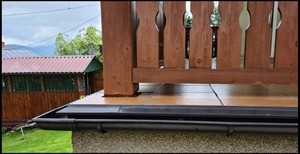 Renoplast ®   Perfil de aluminio para aleros K100R, acabado de terrazas y balcones, suelos de baldosas sobre mortero adhesivo, sistemas de drenaje - Product Image 3