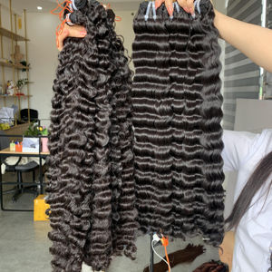 Bundles de cheveux brésiliens ondulés océan sans enchevêtrement et perte 30 pouces longueur pas cher Extensions de cheveux humains vietnamiens - Product Image 1