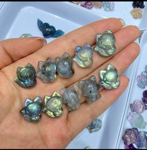 HARI OM CREATIONS พลอยซันสโตนธรรมชาติรูปเห็ดแกะสลัก ได้รับการรับรองจาก IGI จากรัฐราชสถาน สำหรับทำเครื่องประดับ ขายส่ง - Product Image 4