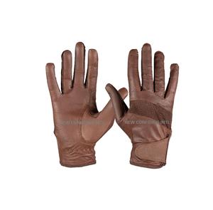 Guantes de invierno de cuero ecuestre optimizados para rendimiento Personalización de microtelas Equipo deportivo de seguridad para carreras OEM - Product Image 4