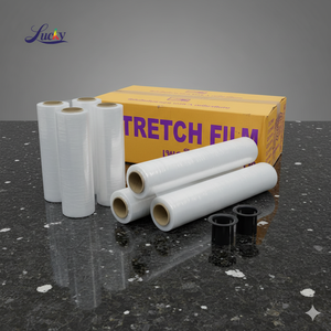 Pallet Wrapper 50mm*200m 15 Micron Soft Dustproof Waterproof High Quality <b>Machine</b> Grade <b>Stretch</b> Film Made LLDPE Plastic - Product Image 1