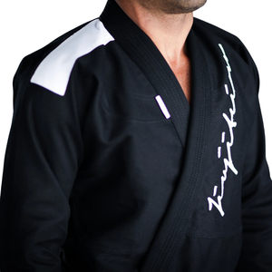 450G Pearl Weave BJJ Gi Black Lightweight Brazilian Jiu Jitsu <b>Kimono</b> with Ripstop Pants for Training Competition - Product Image 5
