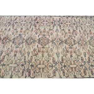 Turkish Rug, 5.4x8.9 ft Vintage Rug, <b>Brown</b> Ikat <b>Wool</b> Rug - Product Image 5