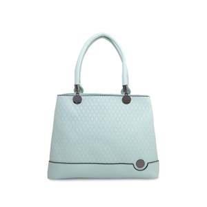 Bolso de mano informal de lujo verde P35889 para niñas de gran capacidad con decoración de rayas con estampado de plumas para fiestas uso en la playa - Product Image 3