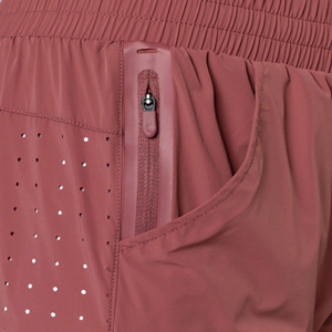 กางเกงขาสั้นเล่นกีฬาผ้าโพลีเอสเตอร์ไนลอนคุณภาพสูงแห้งเร็วมีกระเป๋าระบายอากาศได้ดีผ้านอนวูฟเวนลำลองสีพื้นสำหรับวิ่งออกกำลังกาย - Product Image 5