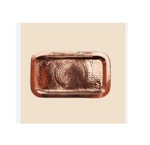 ถาดเสิร์ฟแบบทุบทำจากทองแดงทำมือโต๊ะสไตล์อินเดียรูปทรงสี่เหลี่ยมสำหรับใช้ในบ้าน - Product Image 3