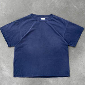 เสื้อยืดผู้ชายแบบกำหนดเอง เสื้อยืดสตรีทแวร์เปล่า คุณภาพสูง เสื้อยืด 100% ผ้าฝ้าย เนื้อหนา ทรงโอเวอร์ไซส์ คอกลม สำหรับผู้ชาย - Product Image 3