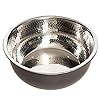Bol à salade en bois martelé, finition artisanale, écologique, moderne, élégant, ustensile de cuisine durable, léger, marron - Product Image 2