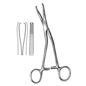 Pinzas manuales de acero Dingman con mordazas angulares dentadas 2x2, dientes afilados para sujeción de huesos, instrumento quirúrgico ortopédico con certificación CE - Product Image 4