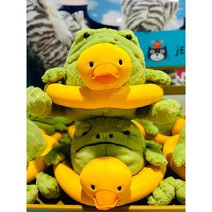 Jelly <b>Cat</b> Swim <b>Ring</b> Rain Frog Limited Edition UK Plush Toy Super Soft Super Soft PP Cotton Filled Cute Inflatable Animal Toy - Product Image 4