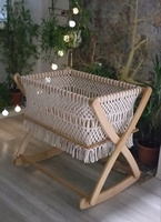NOUVELLE ARRIVÉE LIT BÉBÉ EN MACRAMÉ BEAU ET SÉCURITAIRE VENTE EN GROS