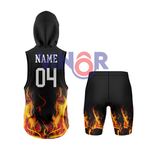 Uniforme de football américain personnalisé par sublimation, compression en spandex, 7 contre 7, maillot de football américain, ensemble uniforme - Product Image 2