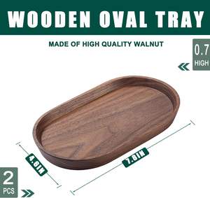 ถาดไม้รูปไข่สำหรับเสิร์ฟชากาแฟถาดเล็กสำหรับเสิร์ฟอาหารถาดตกแต่งสำหรับใส่ผลไม้อาหารเรียกน้ำย่อย - Product Image 3