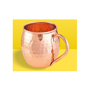 Meilleur Design Antique Personnalisé Pur Cuivre Moscou Mule Tasse Solide Martelé Forme Ronde Voyage Mule Tasses Fabriquées en Inde - Product Image 2