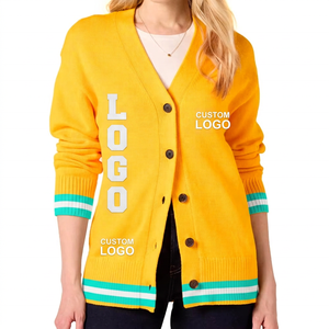 Custom Logos New Design <b>Cardigan</b> Sweaters Customized Fashionable <b>Warm</b> <b>Cardigan</b> Sweater for Women's High quality - Product Image 1