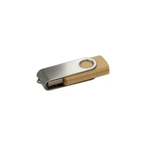 Chiavetta USB Personalizzata in Bambù da 4GB per Uso Promozionale - Product Image 1