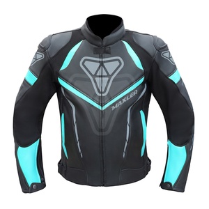Veste de moto en cuir pour homme approuvée CE Veste de motard toutes saisons Veste d'équitation en cuir durable - Product Image 1