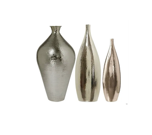 <b>Set</b> of <b>3</b> Modern Handmade Aluminium Flower <b>Vase</b> New Design Table Top Decoration Wholesale from Manufacturer Supplier - Product Image 2