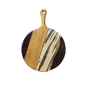 Unique <b>Square</b> Shape Bamboo Cutting Board Stainless Steel Kitchenware Utensils <b>Tool</b> for Wood Chopping Chipping Cheese Board - Product Image 4