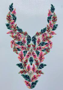 ชุดเสื้อส่าหรีเคอร์ติสำหรับตัดเย็บชุดปักเลื่อมสวยงามมีปกคอทำมือ - Product Image 4