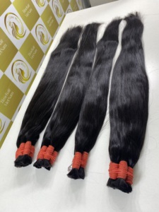 Châtain de luxe 100% trame de cheveux vierges bruts os droits, extrémités complètes, zéro perte disponible couleurs et longueurs cheveux en gros - Product Image 2