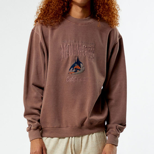 Sudadera de cuello redondo de tendencia superior 100% algodón de gran tamaño con cuello redondo Sudadera de felpa francesa ropa de calle en blanco Sudadera con cuello redondo - Product Image 1