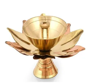 Bhramha cristal Kamal Akhand Jyoti Diya en laiton, Akhand Diyas religieux pour Puja au prix de gros et directement de l'usine - Product Image 3