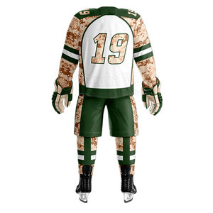 Prix de gros, vêtements de sport 100% polyester à séchage rapide, uniforme de hockey sur glace personnalisé avec nom/numéro d'équipe imprimé par sublimation - Product Image 3