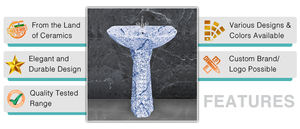 Exportador al por mayor Mejor calidad Atractivo Diseñador conveniente Oval Lavado de una pieza 5 años de garantía Servicios OEM Precio confiable - Product Image 3