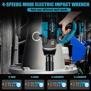 Clé à chocs sans fil haute performance 1 pouce 2250FT-LBS, visseuse à chocs électrique sans balais pour voiture, camion, tondeuse, batterie lithium 220V - Product Image 6