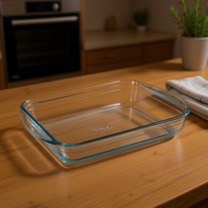 Plat à four en verre trempé transparent 33x20cm 247BC00 O Cuisine Collection, compatible four - Product Image 3