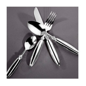 Design unique en acier inoxydable manche incrusté d'os ensemble de couverts de restaurant de mariage offre spéciale à bas prix ensemble de couverts - Product Image 2