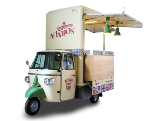 Triciclo Eléctrico para Comida, Carrito de Comida Móvil de Tres Ruedas, Resistente a la Oxidación, 5 Años de Garantía, para Café, Pizza, Tacos, Helados y Snacks - Product Image 2