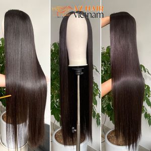 Perruque à lacet HD complète de qualité supérieure cheveux humains droits du Vietnam prix de gros vendeur de cheveux vietnamiens bruts - Product Image 5